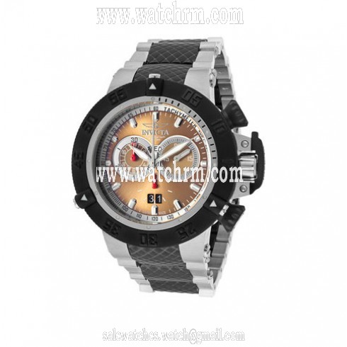 Invicta Subaqua Chronograph Copper Dial Stainless Steel and Gunmetal Men's Watch 11585