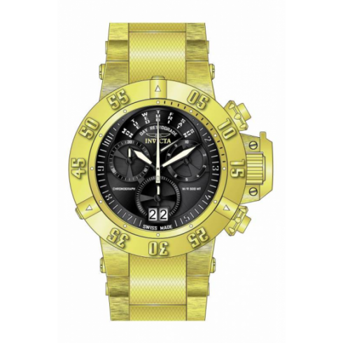 Invicta Subaqua Chronograph Gold Dial Gold-plated Men's Watch 17616