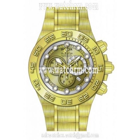 Invicta Subaqua Chronograph Gold Dial Gold-tone Men's Watch 14737
