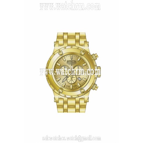 Invicta Subaqua Chronograph Gold-tone Dial Gold-tone PVD Stainless Steel Men's Watch 14506