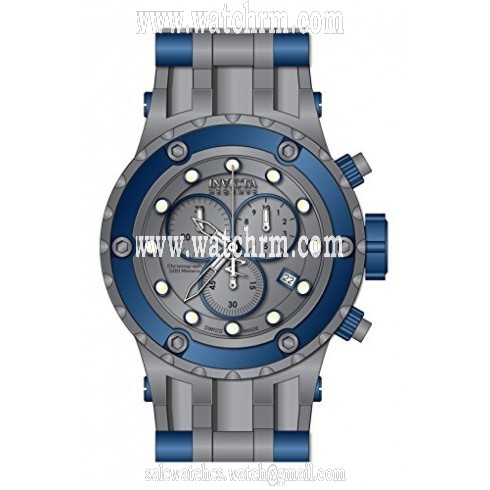 Invicta Subaqua Chronograph Grey Dial Grey Polyurethane Men's Watch 17215