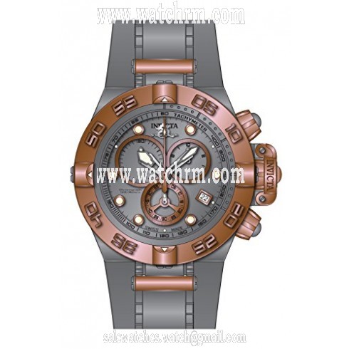 Invicta Subaqua Chronograph Grey Dial Grey Rubber Men's Watch 17209