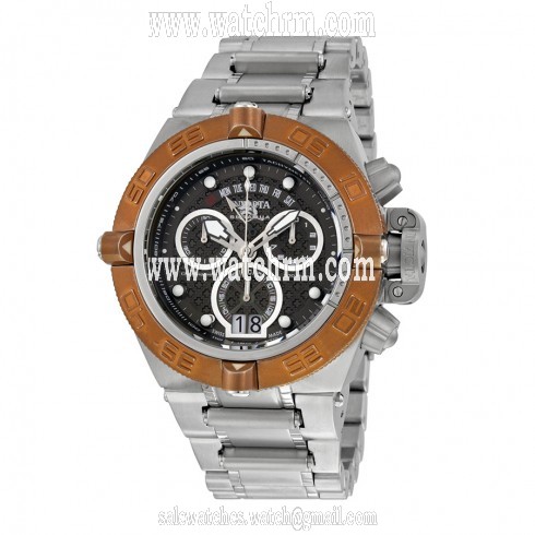 Invicta Subaqua Chronograph Gunmetal Dial Stainless Steel Men's Watch 17609