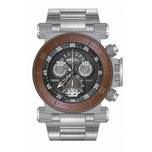 Invicta Subaqua Chronograph Gunmetal Dial Stainless Steel Men's Watch 17618