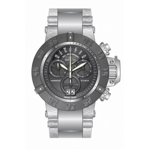 Invicta Subaqua Chronograph Gunmetal Dial Stainless Steel Men's Watch 17619