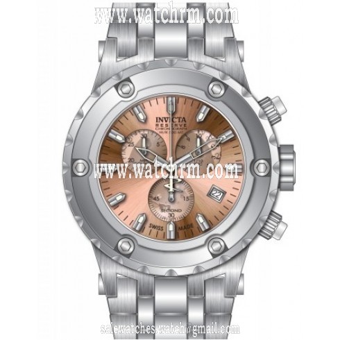 Invicta Subaqua Chronograph Rose Dial Stainless Steel Men's Watch 80519
