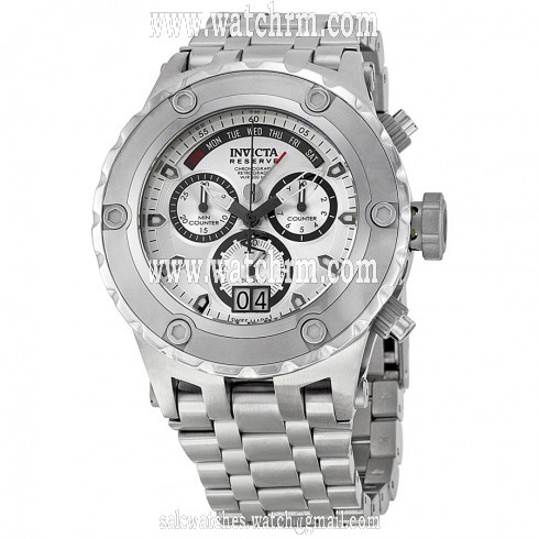 Invicta Subaqua Chronograph Silver Dial Stainless Steel Men's Watch 1565