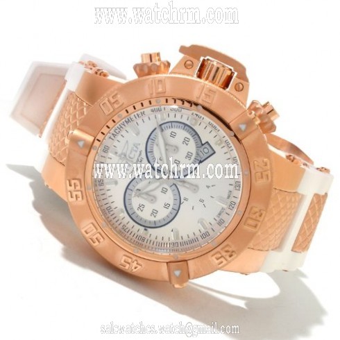 Invicta Subaqua Chronograph White Dial Rose Gold-Tone Men's Watch 11831