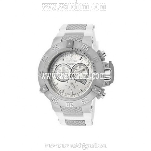 Invicta Subaqua III Swiss Chronograph White Dial Stainless Steel Men's Watch 1384