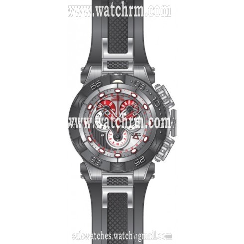 Invicta Subaqua Mechanical Chronograph Silver Dial Grey Polyurethane Grey Ion-plated Men's Watch 18531