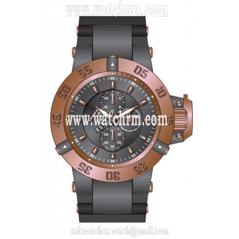 Invicta Subaqua Multi-Function Gunmetal Dial Black Polyurethane Men's Watch 17126