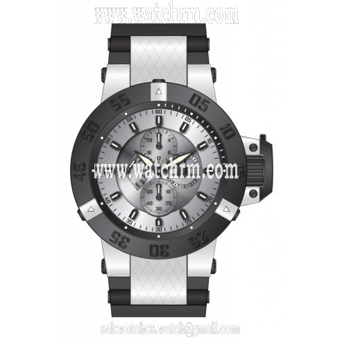 Invicta Subaqua Multi-Function Silver Dial Black Polyurethane Men's Watch 17117