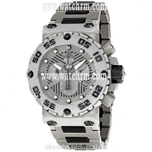 Invicta Subaqua Nitro Grey Polyurethane Chronograph Men's Watch 0406