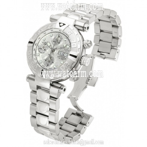 Invicta Subaqua Noma I Valjoux Chronograph Silver-tone Dial Stainless Steel Men's Watch 10488