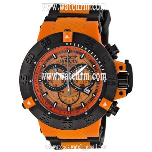 Invicta Subaqua Noma III Anatomic Chronograph Orange Men's Watch 0936