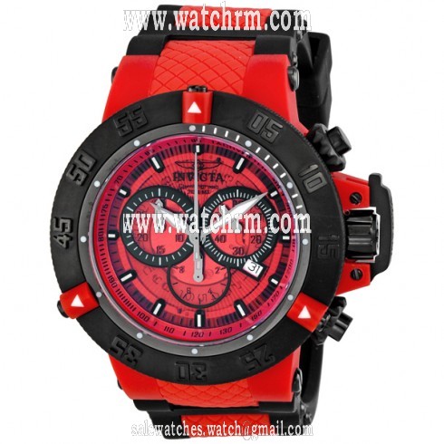 Invicta Subaqua Noma III Anatomic Chronograph Red Men's Watch 0938