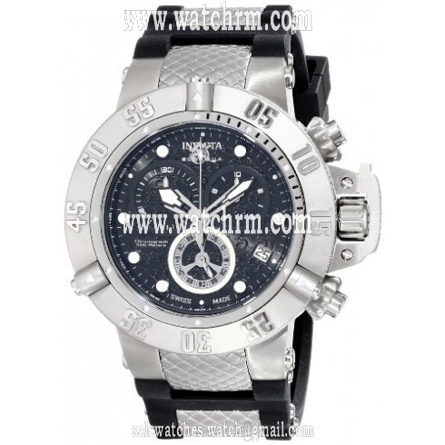 Invicta Subaqua Noma III Chronograph Black Dial Black Silicone & Stainless Steel Men's Watch 14941