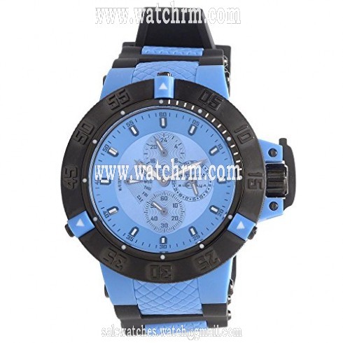 Invicta  Subaqua Noma III Multi-Function Blue Dial Black Rubber with Blue Pastic Men's Watch 17118