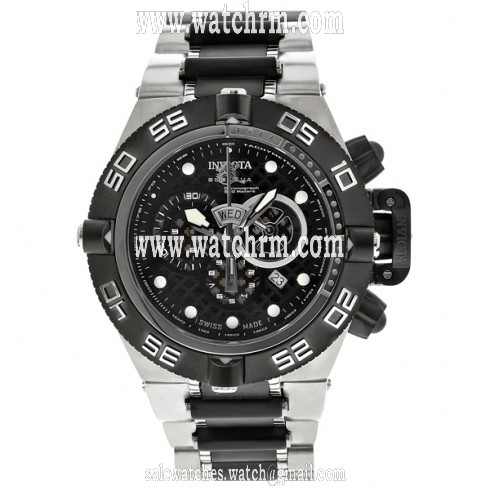Invicta Subaqua Noma IV Black Dial Chronograph Stainless Steel Men's Watch 6551