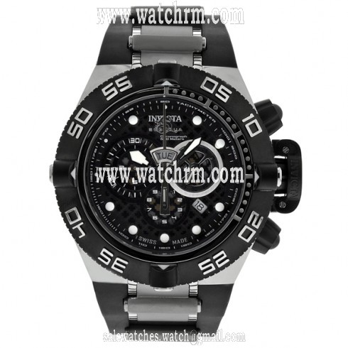 Invicta Subaqua Noma IV Black Dial Chronograph Stainless Steel Men's Watch 6564