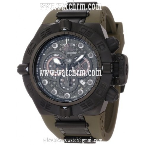 Invicta  Subaqua Noma IV Chronograph Olive Green Dial Olive Green Polyurethane Men's Watch 11814