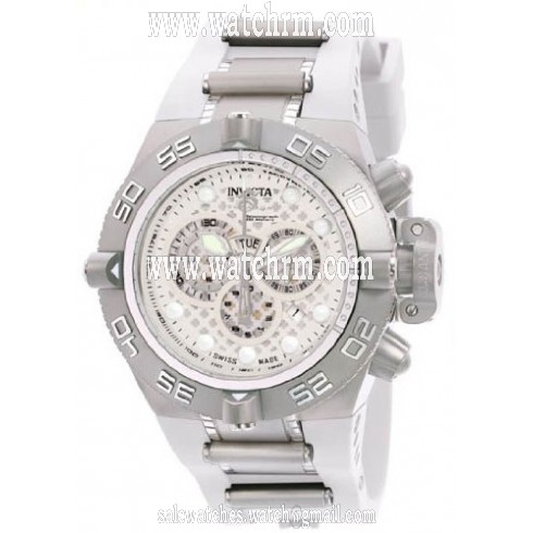 Invicta Subaqua Noma IV Swiss Chronograph White Dial Stainless Steel Men's Watch 1392