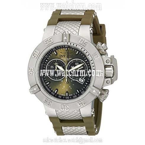 Invicta Subaqua Olive Dial Men's Chronograph Watch 19338