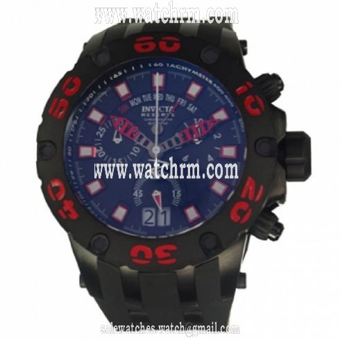 Invicta Subaqua Reserve Black Rubber Quartz Men's Chrono Watch 12346