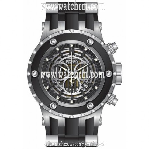 Invicta Subaqua Reserve Chronograph Black Dial Silver-plated Men's Watch 16831
