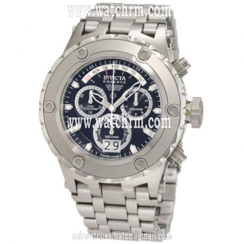 Invicta Subaqua Reserve Chronograph Black Dial Stainless Steel Men's Watch 1566
