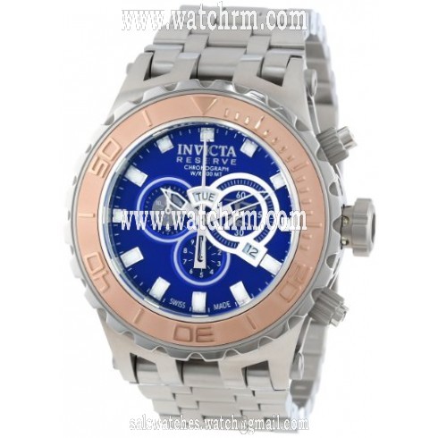 Invicta Subaqua Reserve Chronograph Blue Dial Stainless Steel Men's Watch 14035