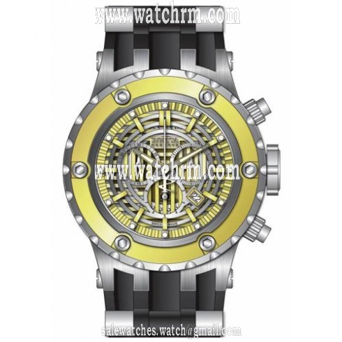 Invicta Subaqua Reserve Chronograph Gold Dial Silver-plated Men's Watch 16830