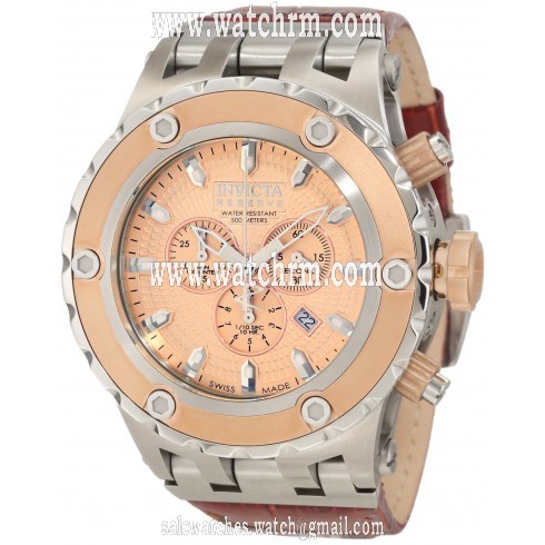 Invicta Subaqua Reserve Chronograph Rose Dial Rose-tone Men's Watch 10084