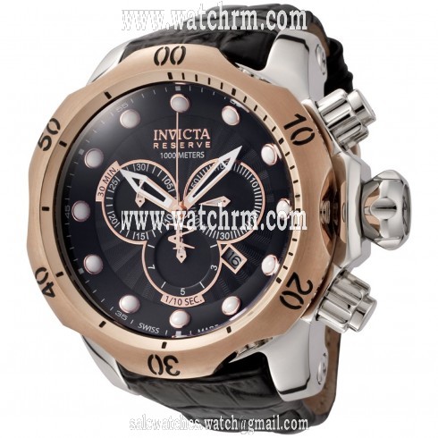 Invicta Venom Black Dial Chronograph Men's Watch 0360