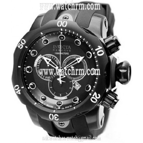 Invicta Venom Chronograph Black Dial Black PVD Stainless Steel Men's Watch 11971