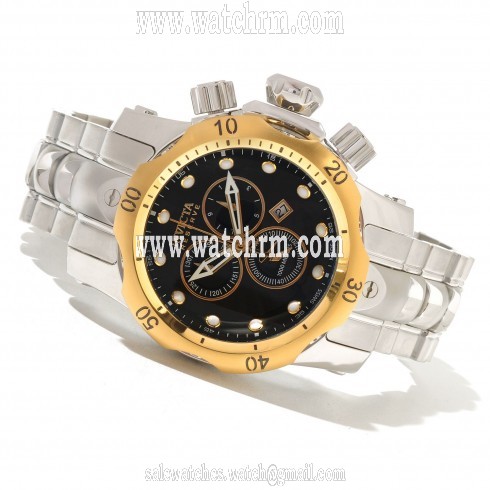 Invicta Venom Chronograph Black Dial Stainless Steel Men's Watch 10799