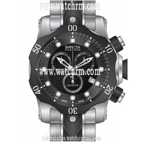Invicta Venom Chronograph Black Dial Two-tone Men's Watch 80565