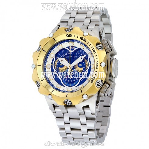 Invicta Venom Chronograph Blue Dial Stainless Steel Men's Watch 16808