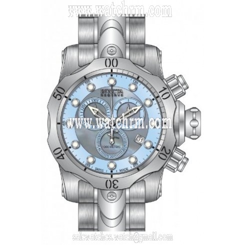 Invicta Venom Chronograph Blue Dial Stainless Steel Men's Watch 80574