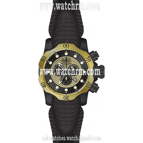 Invicta Venom Chronograph Gold and Black Dial Men's Watch 20444