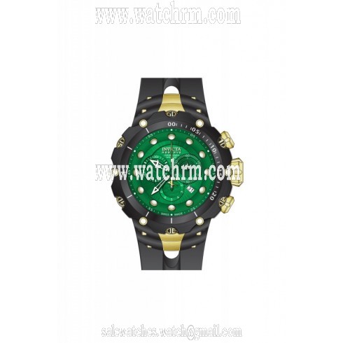 Invicta Venom Chronograph Green Dial Black Ion-plated Men's Watch 80482