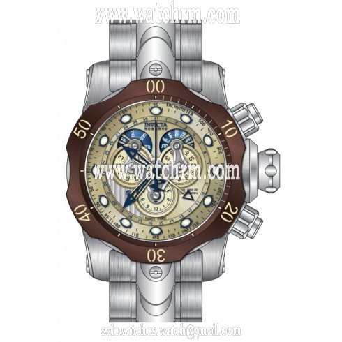 Invicta Venom Chronograph Green Dial Stainless Steel Men's Watch 14460