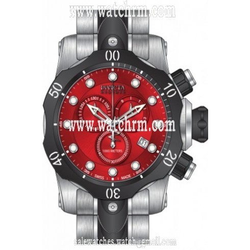 Invicta Venom Chronograph Red Dial Two-tone Men's Watch 80564