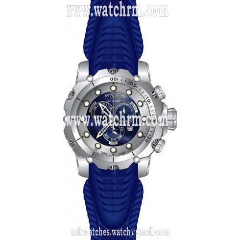 Invicta Venom Chronopgraph Blue and Silver Dial Blue Silicone Men's Watch 20397