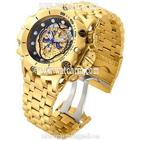 Invicta Venom Hybrid Multi-Function Gold Dial Gold-plated Men's Watch 16804