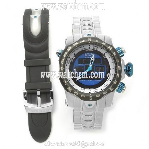 Invicta Venom Multi-Function Blue Digital Dial Stainless Steel Watch 12588