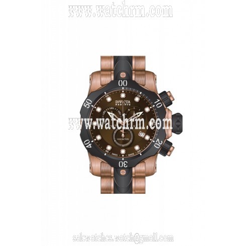 Invicta Venom Quartz Chronograph Brown Dial Two-tone Men's Watch 80569
