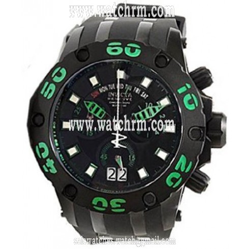 Invicta Venom Reserve Black Rubber Quartz Men's Chrono Watch 12348