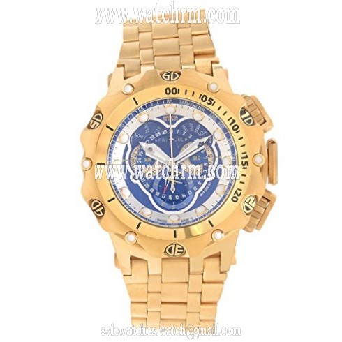 Invicta Venom Reserve Chronograph Blue Dial Yellow Gold-plated Men's Watch 16805