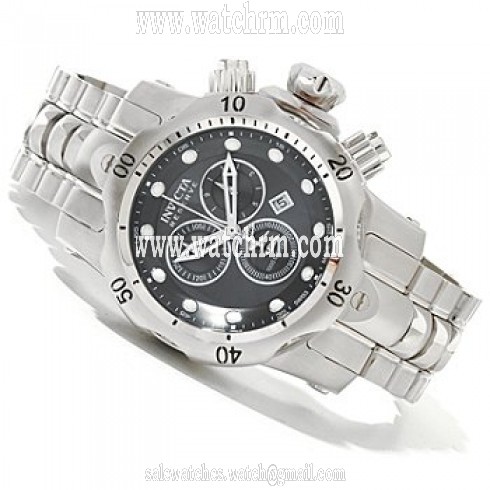 Invicta Venom Reserve Gunmetal Dial Chronograph Stainless Steel Men's Watch 10571